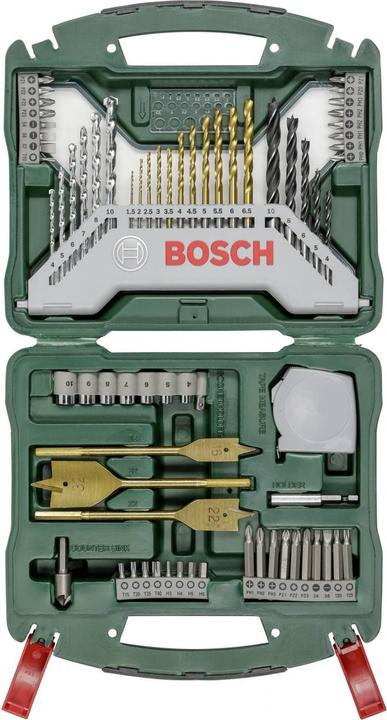 Produktbild Bosch Zubehör X-Line-Titanium Bohrer- und Schrauber-Set, 70-teilig (1.5 mm, 2 mm, 2.5 mm, 3 mm, 5.5 mm, 6 mm, 8.5 mm, 9 mm, 3.5 mm, 4 mm, 4.5 mm, 5 mm, 9.5 mm, 10 mm, 6.5 mm, 7 mm, 7.5 mm, 8 mm)