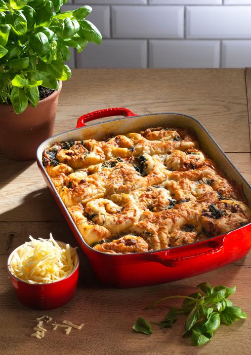 Actual product image Le Creuset Cast iron roasting pan SIGNATURE Garnet