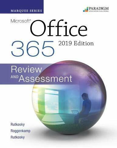 Marquee Series: Microsoft Office 2019 (English, Nita Rutkosky, 2020)