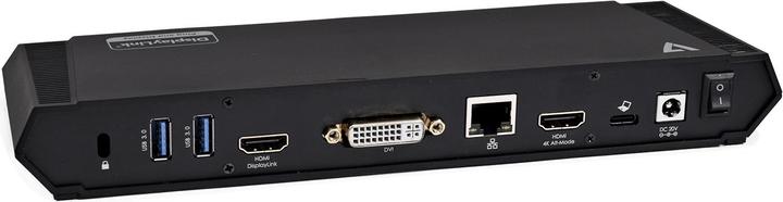 Actual product image V7 USB-C 3-Display Docking Station (USB-C, 7 Ports)