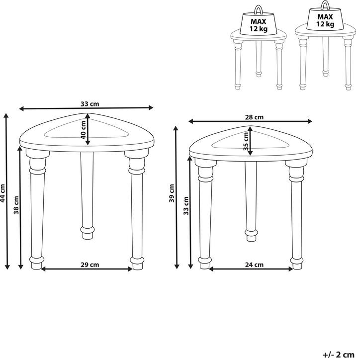 Actual product image Beliani Elio (33 x 40 x 44 cm)