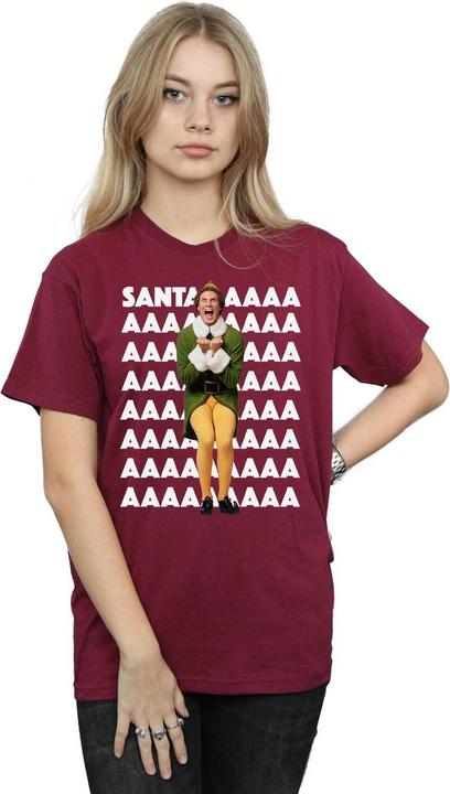Immagine prodotto Elf Buddy Santa Scream Maglietta Ampia Donna (XXL)