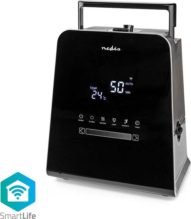 Image du produit Nedis SmartLife Humidificateur | 30 W | Avec brume fraîche et chaude | 5.5 l | Hygromètre | Minuterie | F