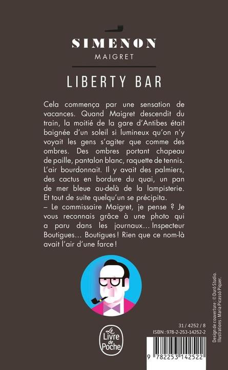 Actual product image Liberty Bar (French, Georges Simenon, 2016)