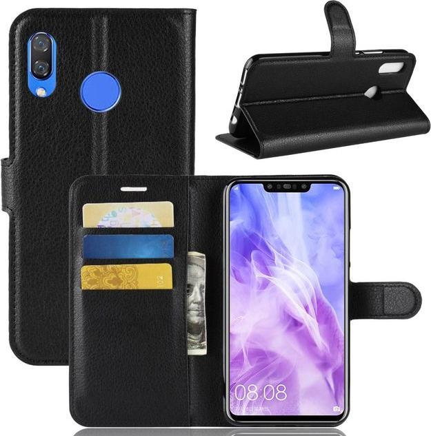 Produktbild MU Classic Litchi Leder Bookcover Series (Huawei P Smart+)