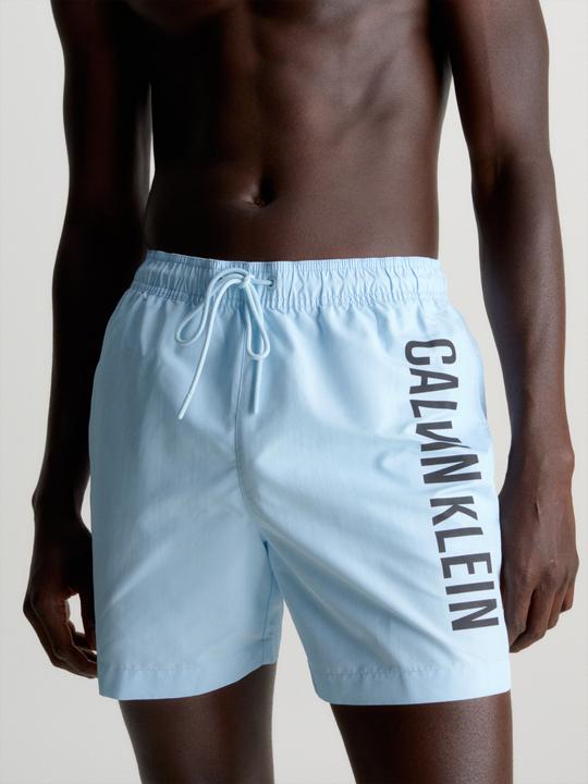 Produktbild Calvin Klein Medium Drawstring Heren Zwembroek - Powder Aqua - Maat L (L)