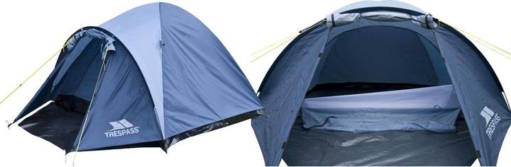 Actual product image Trespass GHABHAR - double-walled 4-person tent (Awning, 4.20 kg, 4 persons)