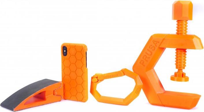 Actual product image Prusa Prusament PETG Orange 1kg (PETG, 1.75 mm, 1038 g, Orange)