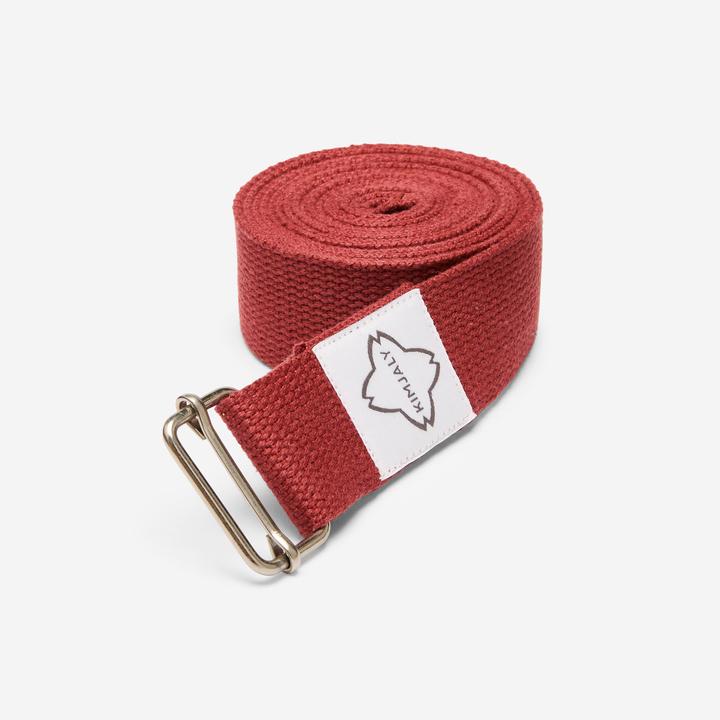 Actual product image Kimjaly Yoga belt - mahogany brown
