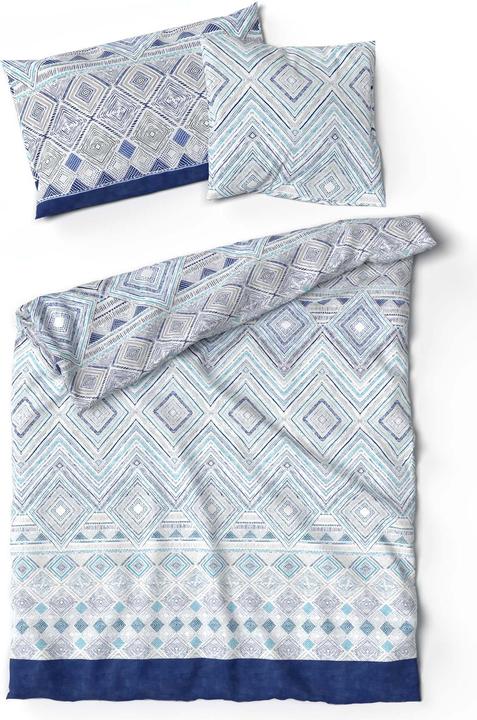 Produktbild Lotus Bettwaren Bettwäsche Bambus Lindsey türkis (Duvetbezug, 135 x 170 cm)