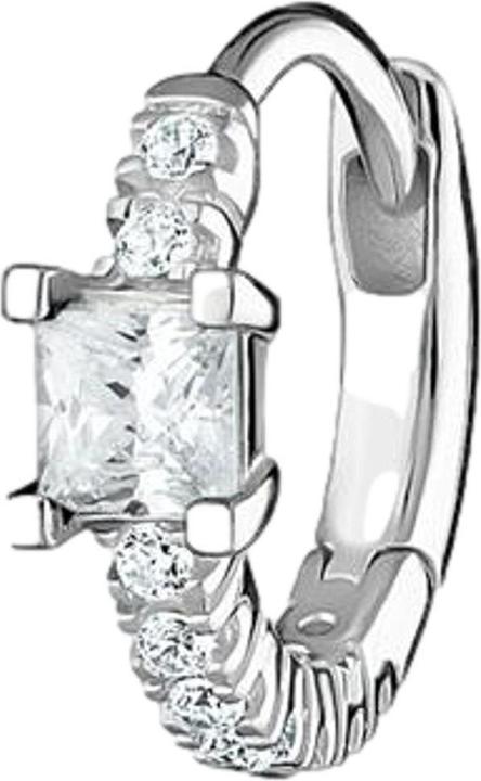 Thomas Sabo Single Creole with White Stones Silver (925 sterling silver)