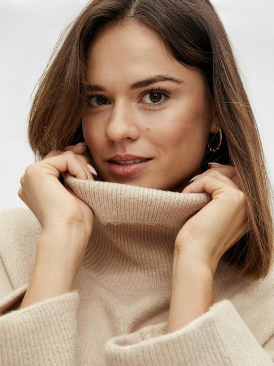 Image du produit Vila Robe en maille avec ceinture à nouer (L)