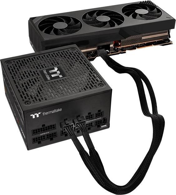 Actual product image Thermaltake TT Sleeved PCIe Gen 5 Splitter Cables AC-063-CN1NAN-A1