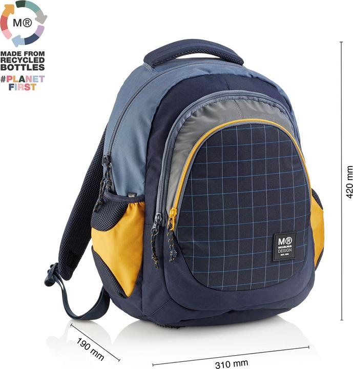 Immagine prodotto Miquelrius Rucksack Triple Berlin Recy 30l 3 Fächern schwarz (30 l)