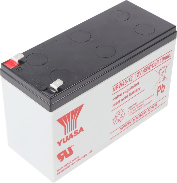 Produktbild Yuasa NPW45-12 Blei PB Akku 12 Volt, 8500mAh mit Faston 6,3 mm Kontakten (12 V, 8.50 Ah)