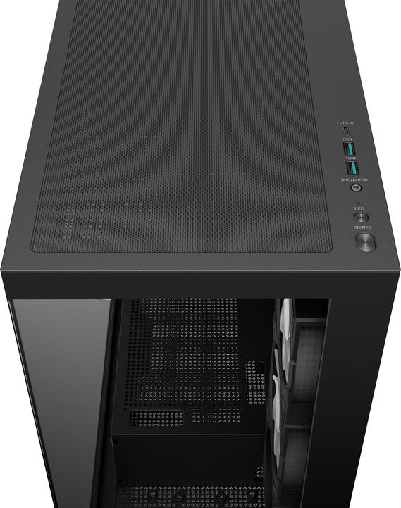 Produktbild NoName CG580 4F (schwarz, Tempered Glass x 2) (ATX, mATX, ITX)