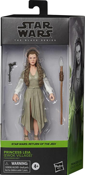 Actual product image Hasbro The Black Series Leia (Ewok Village), 15 cm grosse Figur zu Star Wars: Die Rückkehr der Jed