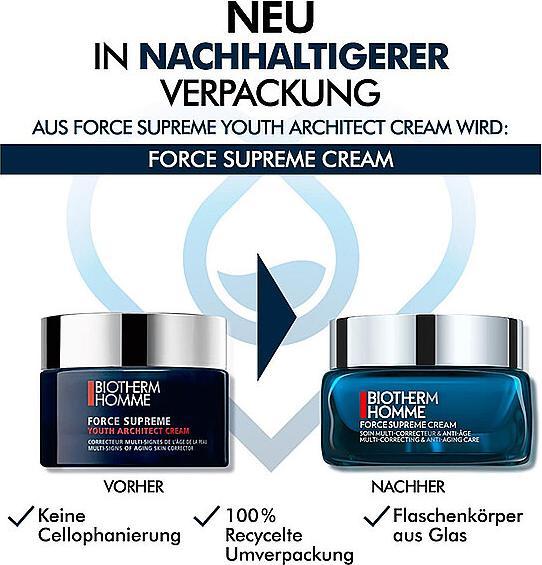 Actual product image Biotherm Homme Force Supreme Youth Reshaping Cream (50 ml, 24h cream)
