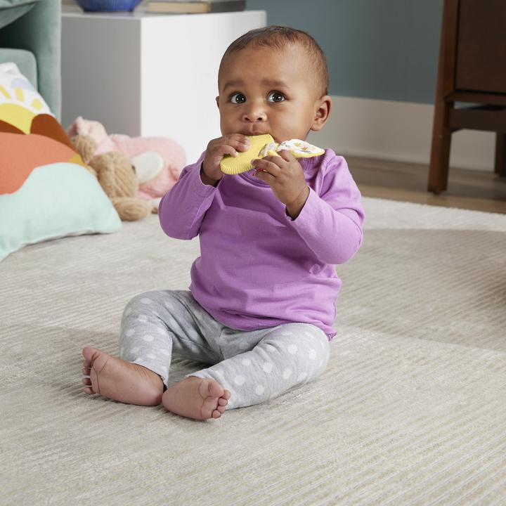 Actual product image Fisher-Price Toy collection for babies with animal motifs, teething ring, rattle and clacker toy for newborns