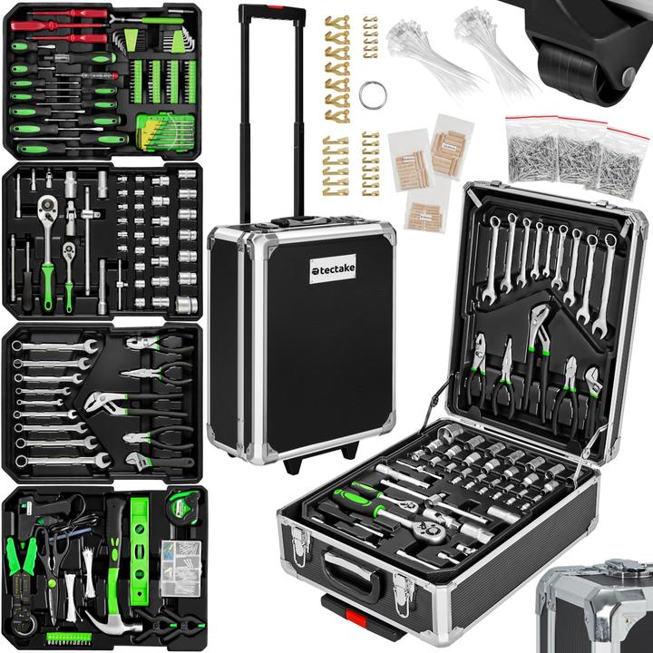 tectake Trolley Werkzeugkoffer (1200 Teile)