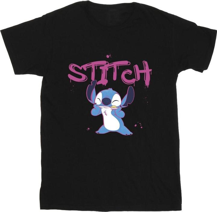 Actual product image Disney Mens Lilo And Stitch Graffiti T-Shirt (XL)