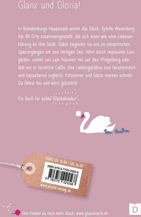 Produktbild Glücksorte in Potsdam (Deutsch, Wesenberg, Sybille, 2022)