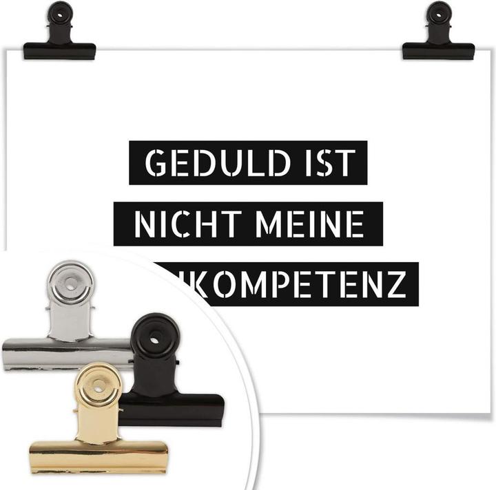 Produktbild Trenddeko Geduld ist nicht meine Kernkompetenz (30 x 24 cm)