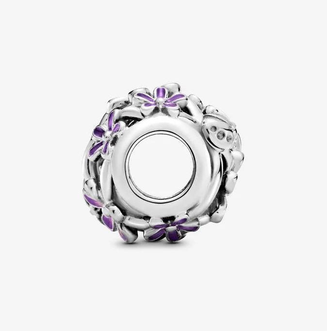 Produktbild Pandora Charm Openwork Violette Daisy (1.12 cm, Silber 925)
