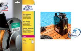 Actual product image Avery ZW. Labels 63.5x33.9mm L7912-40 white, matt, A4 40 sheets