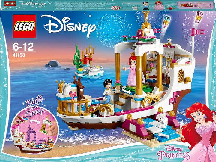 Actual product image LEGO Ariel royal wedding boat (41153, LEGO Disney)