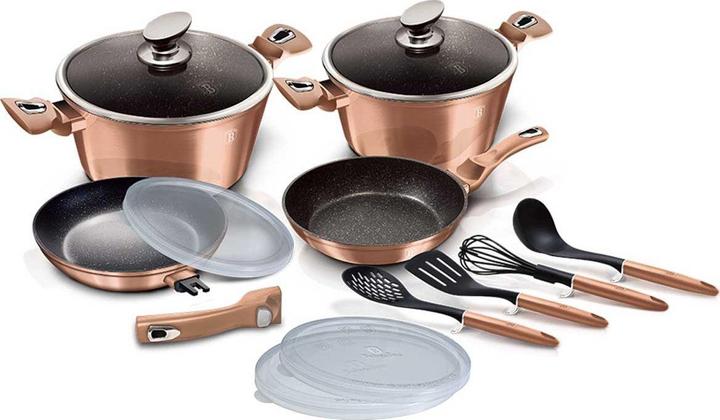 BerlingerHaus Granite Pot Set (Pan set + pot set, Aluminium)