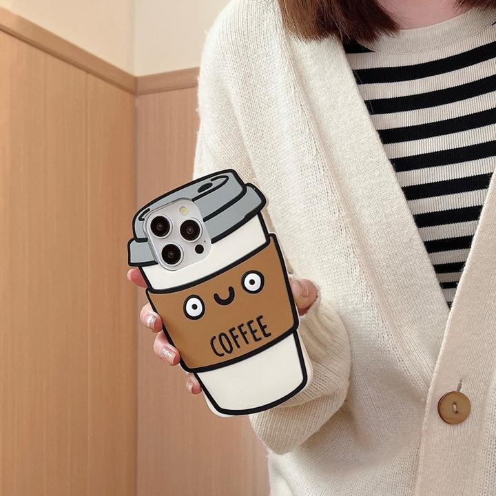 Image du produit Ueli Express Drôle d'étui en silicone pour tasse à café 3D (Apple iPhone 15 Pro)