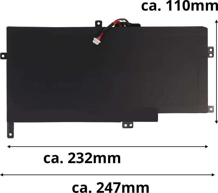 Image du produit AccuCell Batterie adaptée à HP EG04XL Battery, HP Envy Sleekbook 6, 681951-001, HSTNN-DB3T, 14.8V, 4050mAh (4050 mAh)