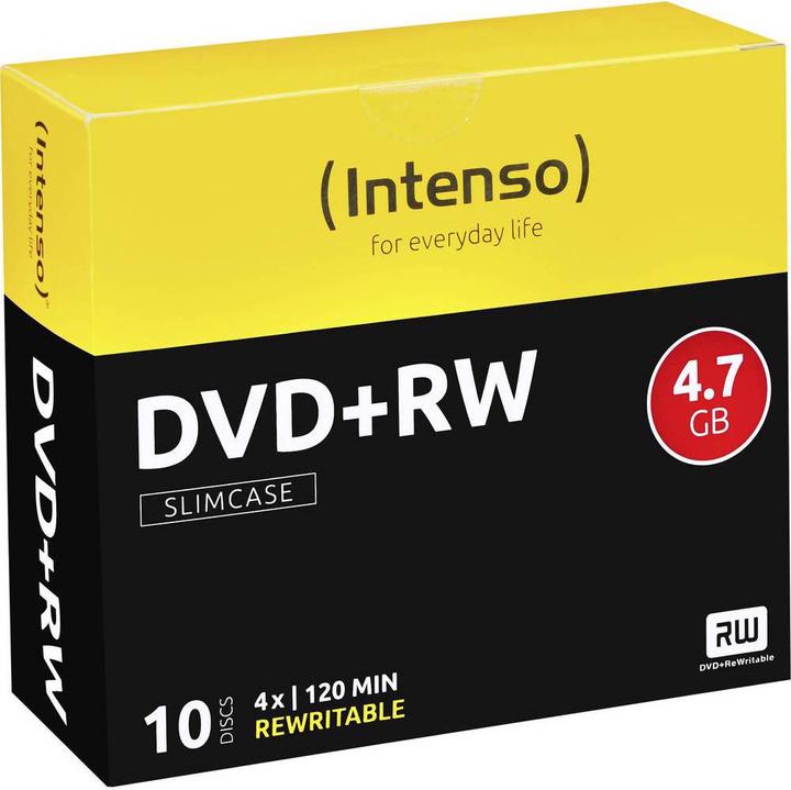 Image du produit Intenso DVD+RW vierge 10 pcs 4.7 GB 120 min réinscriptible (10 x)