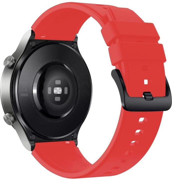 Image du produit Marka Niezdefiniowana Bracelet en silicone pour Huawei Watch GT 2/3/4/2 Pro/3 Pro/4 Pro/GT 2e 46mm - Rouge (Silicone)