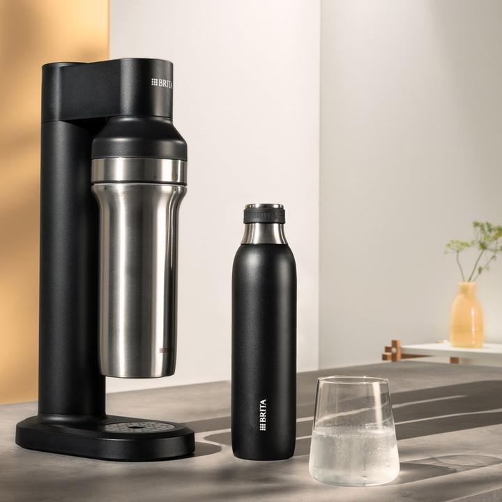 Actual product image Brita sodaTRIO Edelstahlflasche
