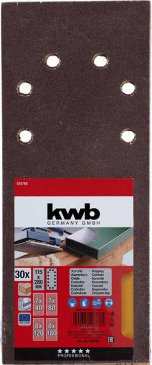 Actual product image kwb Kraftixx economy pack Str.Gl.115 (40, 80, 120, 180)