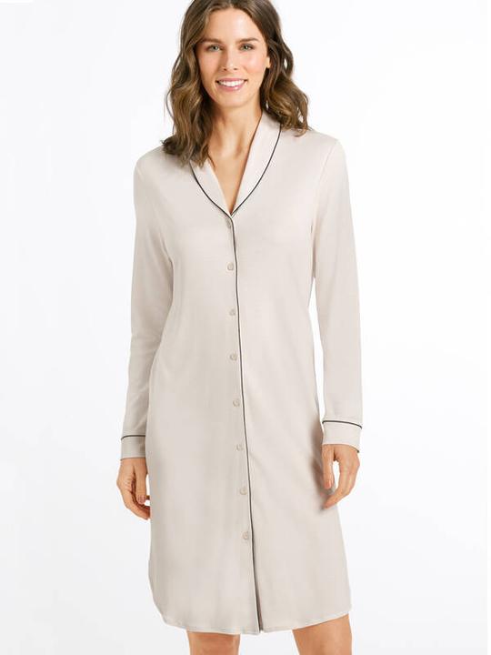 Immagine prodotto Hanro Camicia da notte Natural Comfort - 100 cm di lunghezza - manica lunga (S)