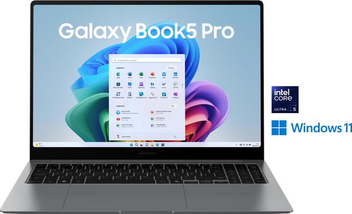 Samsung Galaxy Book5 Pro (16", Intel Core Ultra 5 226V, 16 GB, 512 GB, DE)