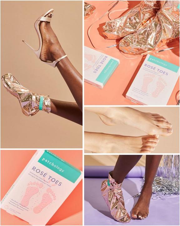 Produktbild Patchology Body - Rosé Renewing & Protecting Foot Mask (Fussmaske)