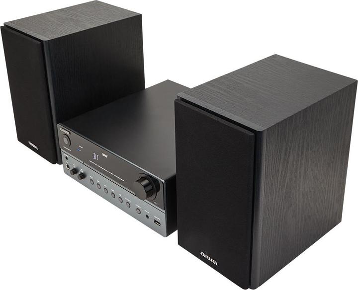 Produktbild Aiwa MSBTU-700 mikrojärjestelmä, hopea (Bluetooth, CD Player, 1x 25 W)