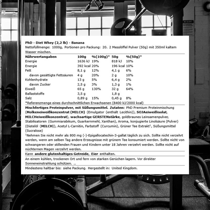 Actual product image PhD Nutrition Diet Whey (Banana, 1 pcs., 1000 g)