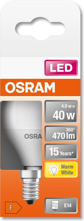 Immagine prodotto Osram Star Classic P (E14, 40 W, 470 lm, 1 x, F)