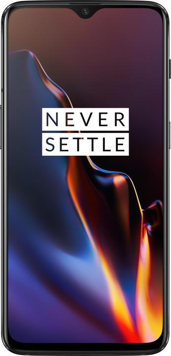 OnePlus 6T (6GB) (128 GB, Mirror Black, 6.41", Dual SIM, 16 Mpx, 4G)