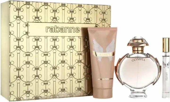 Actual product image Paco Rabanne Olympea Eau De Parfum Spray Set - 80ml Spray, 100ml Body Lotion, 10ml Eau De Parfum (Fragrance set)