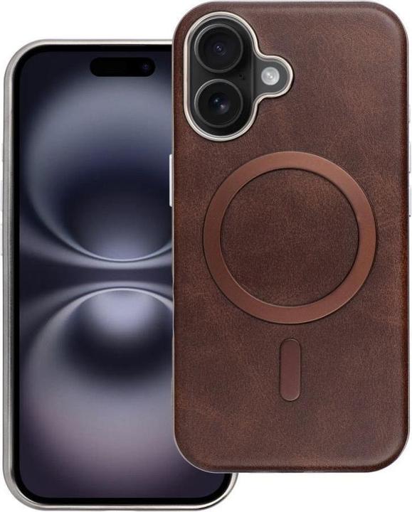 Immagine prodotto OEM Back panel cover GENTLEMAN MAG COVER Case compatible with MagSafe for IPHONE 15 PRO MAX brown (Apple iPhone 15 Pro Max)