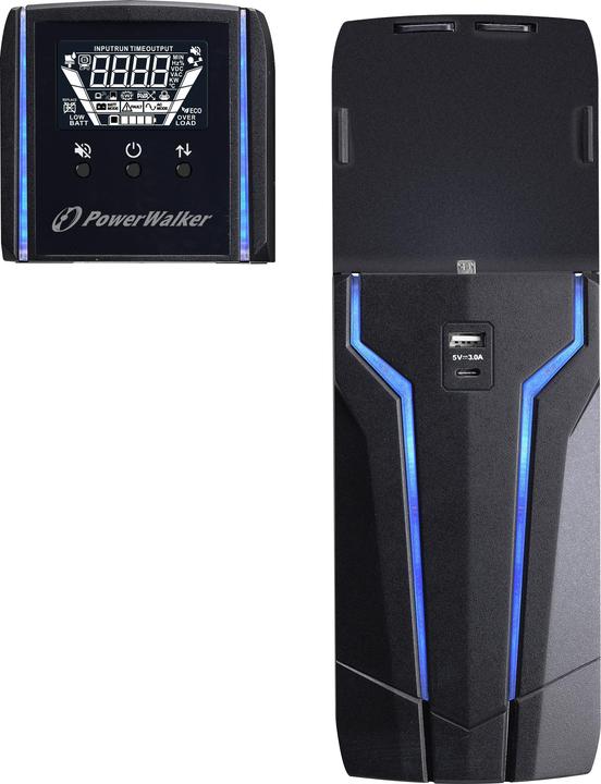 Actual product image Powerwalker VI 1500 GXB IEC (1500 VA, 900 W, Line-interactive UPS)