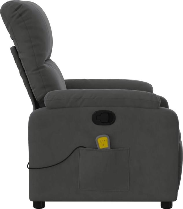 Produktbild VidaXL Massagesessel Dunkelgrau Mikrofasergewebe,Farbe