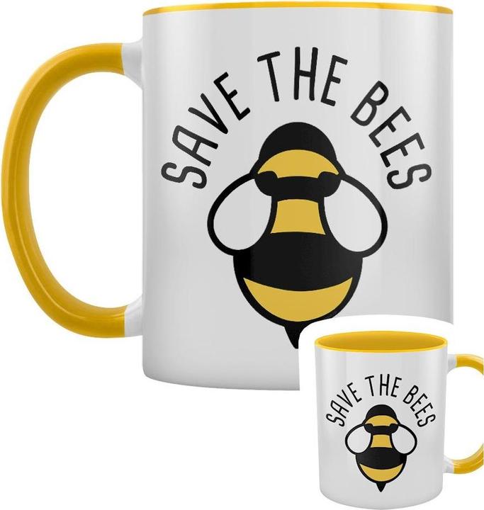 Produktbild Grindstore Kaffeebecher Save The Bees Zweifarbig