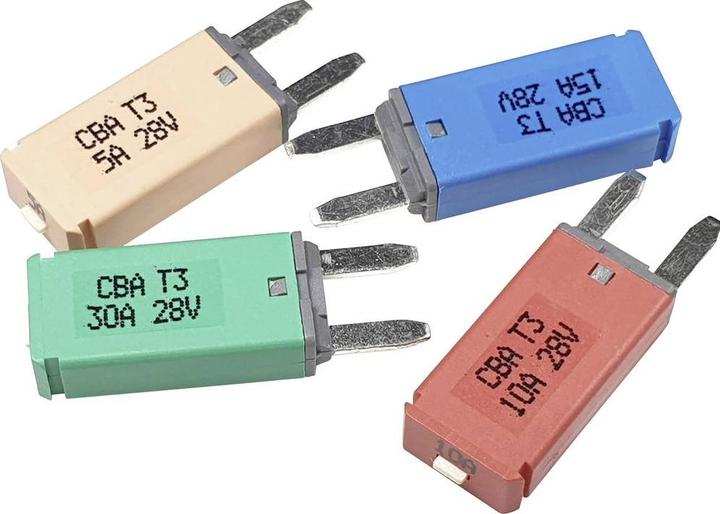 Produktbild Hansor Circuit Breaker Mini, type 3. Manual Reset, 5A CBA3 Series 5A Sicherungsa